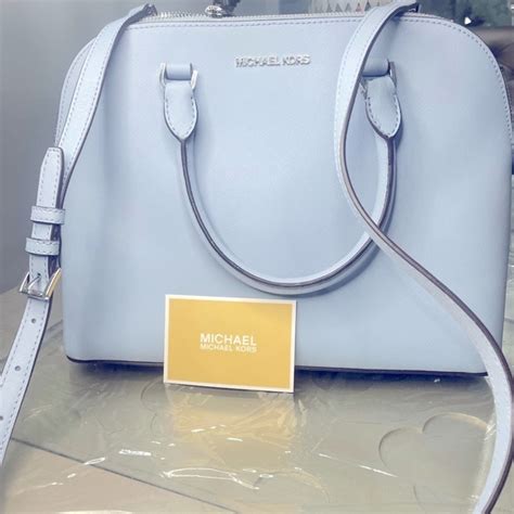 michael kors baby blue handbag|michael kors handbags blue color.